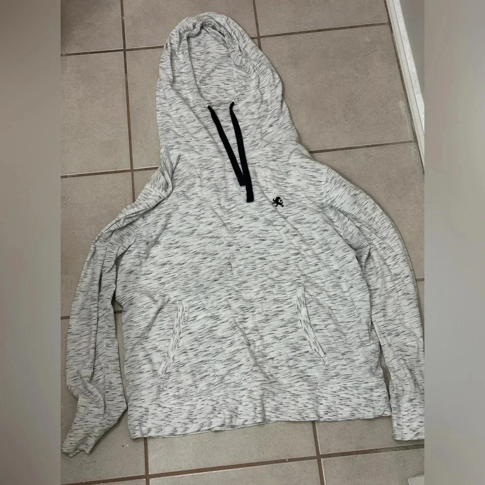 Express Men Hoodie Gray Pullover Long Sleeve Sweatshirt Size XL